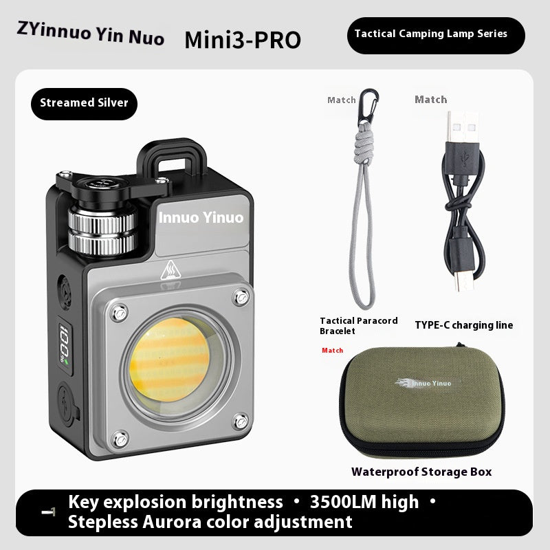 Yinuo MINI3-PRO outdoor camping light, camp light, tactical ultra-long battery life tent light, camping main light, super bright