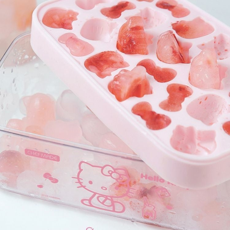 Hellokitty silicone ice cube tray Cartoon food-grade pressed ice cube