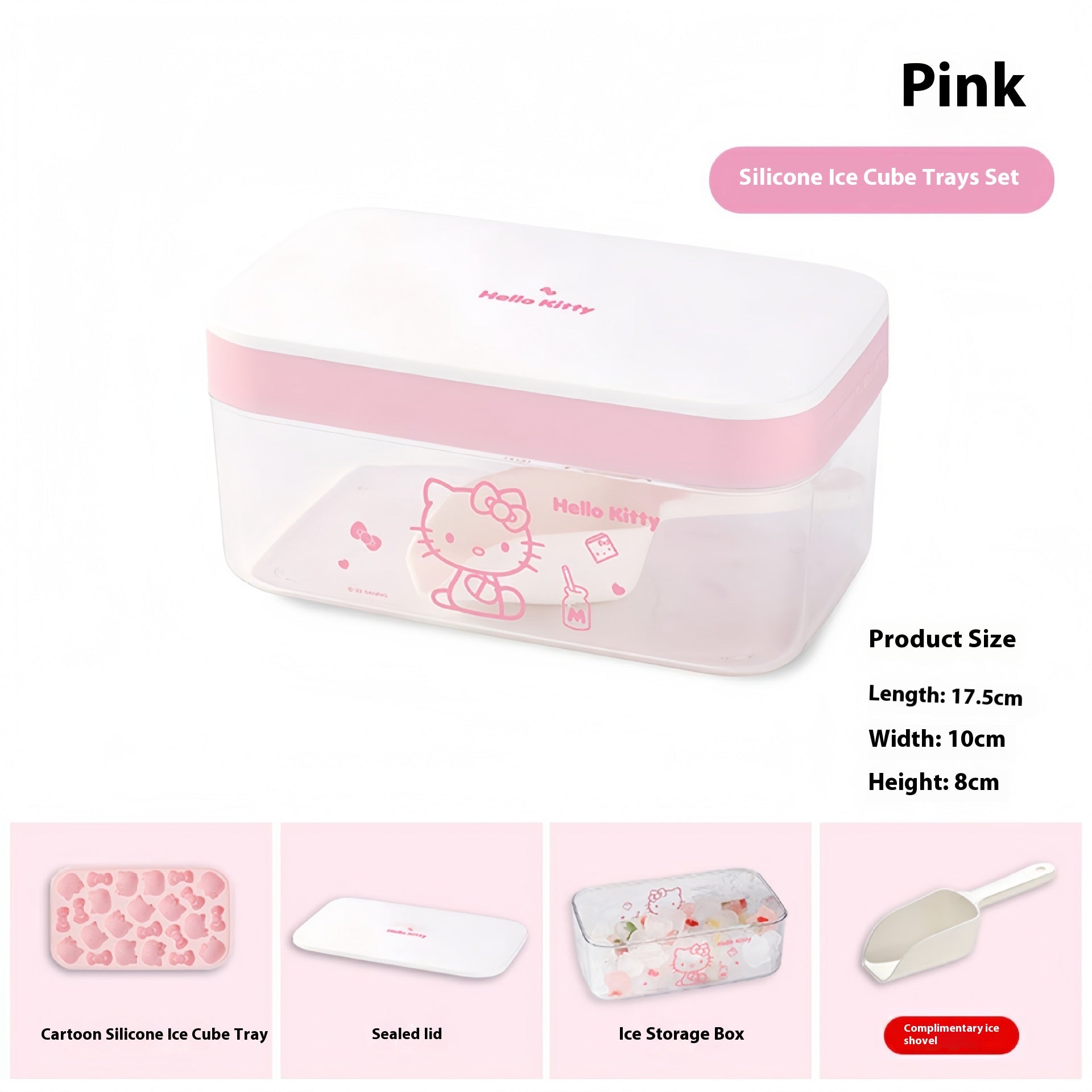 Hellokitty silicone ice cube tray Cartoon food-grade pressed ice cube