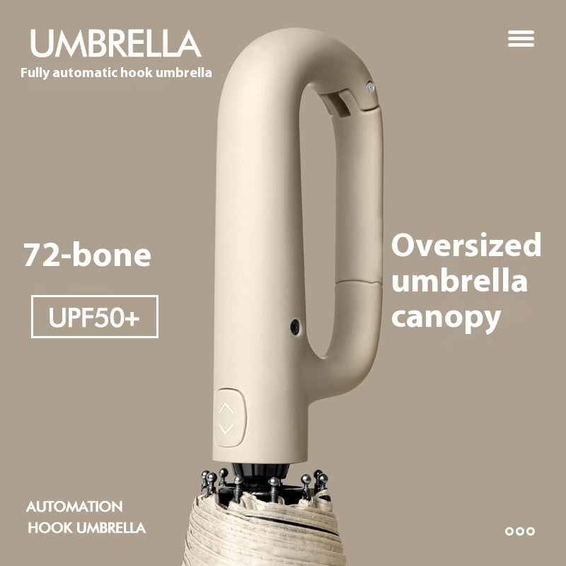Fully automatic men's umbrellas, folding umbrellas, high-end business umbrellas, UV-resistant sunshades, logo sun umbrellas