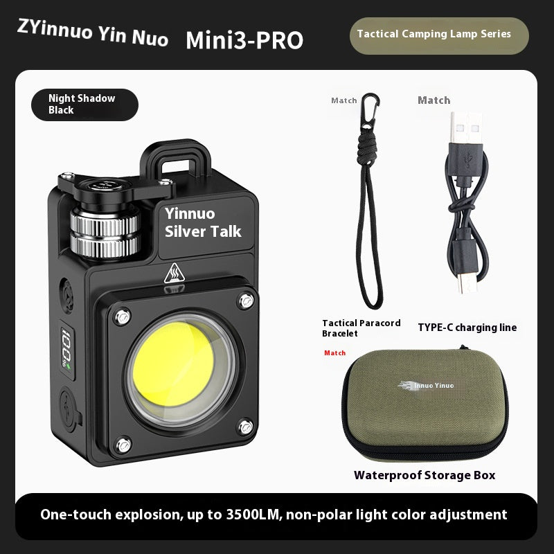 Yinuo MINI3-PRO outdoor camping light, camp light, tactical ultra-long battery life tent light, camping main light, super bright