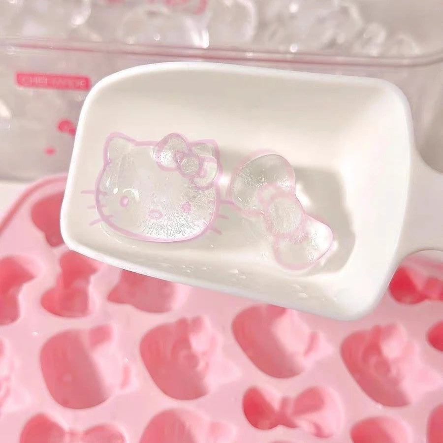 Hellokitty silicone ice cube tray Cartoon food-grade pressed ice cube